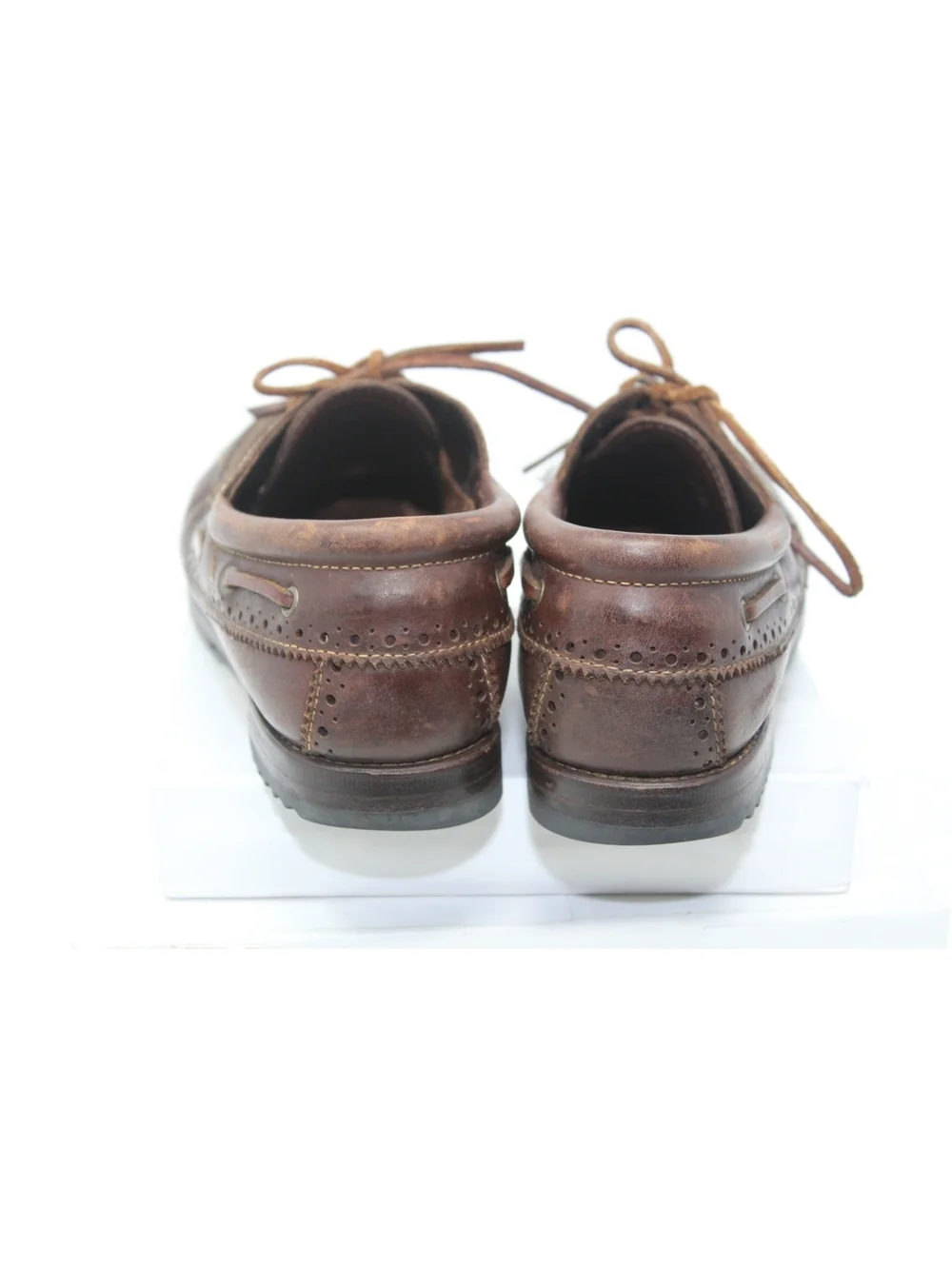 Cole Haan Country Brown Leather Moc Toe Oxford Dockside Shoes Mens Size 8.5 B